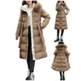 thumbnail image 2 of Vedolay Women's Coat Business Casual Fall Coat Work Winter Coats Brown,XL, 2 of 2