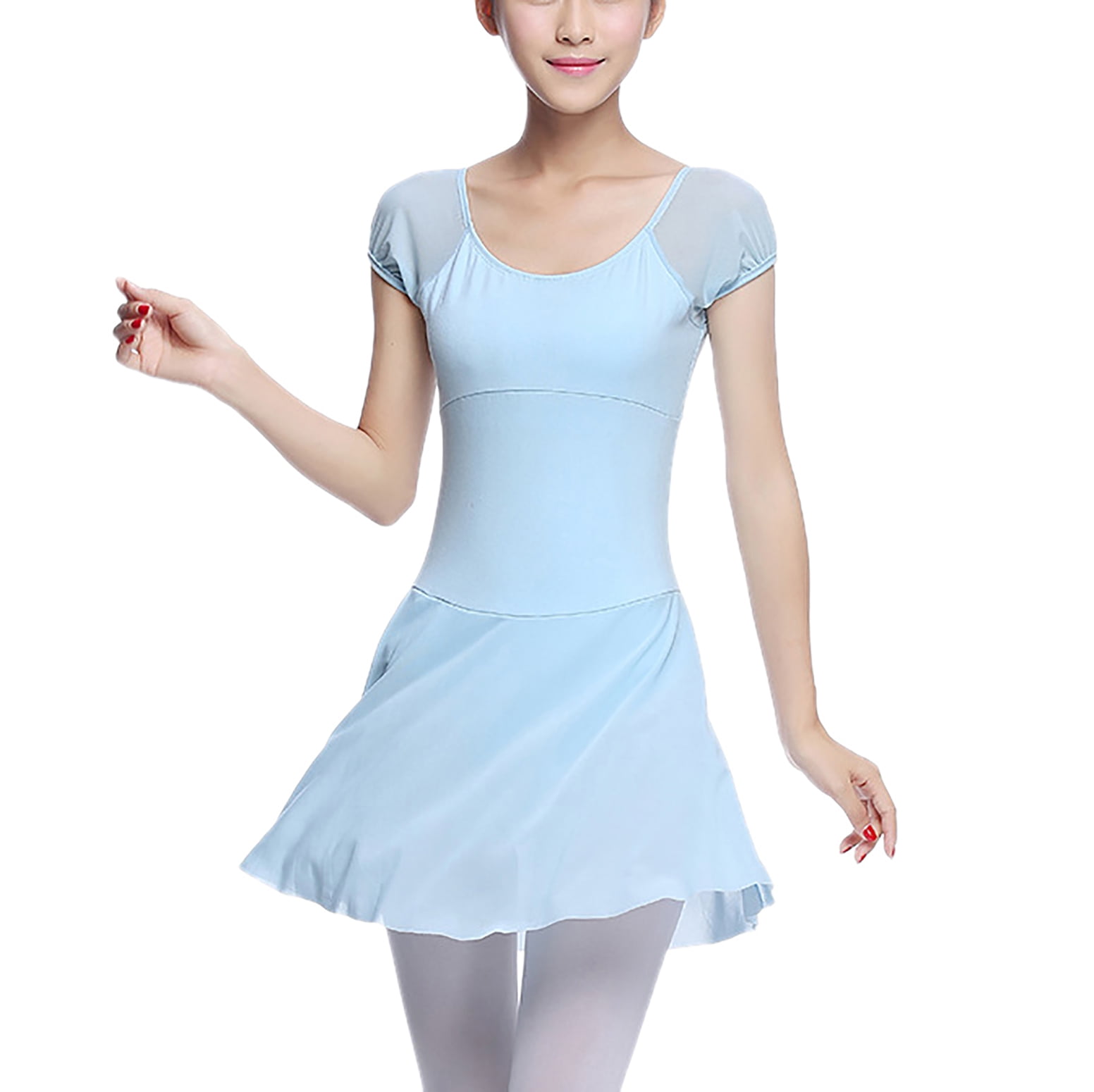 Dance Leotards Ballet Skirted Leotard for Dance Class Gymnastics Exam