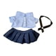 thumbnail image 2 of Ropa para muñecos de peluche de 20 cm, elegantes accesorios para fotos, disfraces, ropa para animales de peluche. Uniforme escolar tailandés, 2 of 9