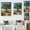 thumbnail image 4 of Designart "Splendid African Green Tree" Floral & Botanical Floater Framed Canvas Print, 4 of 7