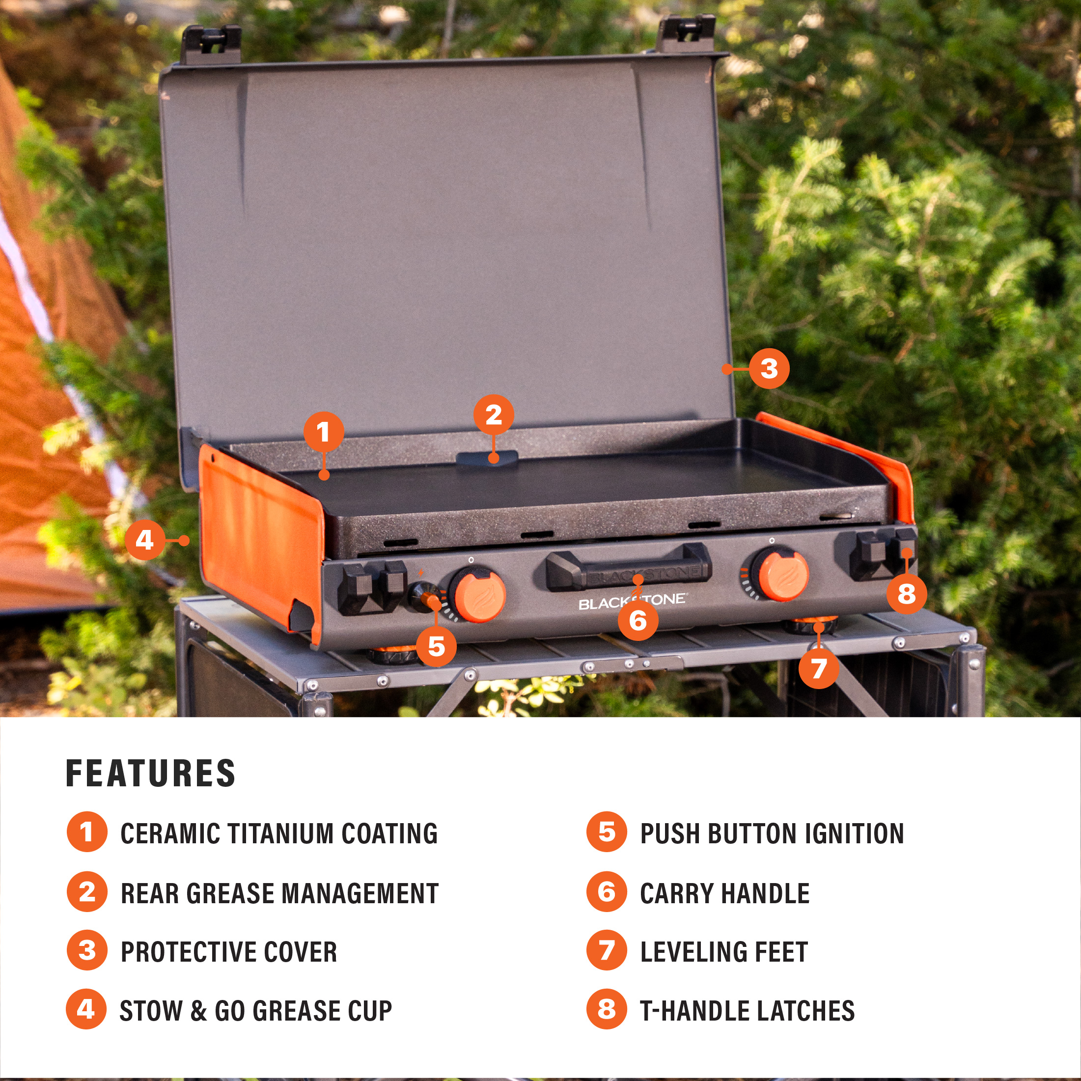Blackstone Adventure Ready 20x14 Camping Griddle with Hood photo 7