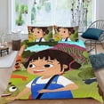 thumbnail image 2 of Yukee Conjunto de sábanas temático, trío de piezas, cómodo y amigable con la piel, diseño único, regalo de decoración para el hogar para familiares, amigos y fans,173cm *218cm, 2 of 6
