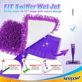thumbnail image 4 of KEEPOW 6 Pack Wet Jet Pads Refills Compatible with SwifferWet Jet Mop, Heavy Duty Wet Jet Pads for WetJet Wood Floor Cleaning and Hard Surface, Reusable and Washable, 4 of 8