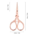 thumbnail image 2 of Fishlor Tijeras, Tijera peque?a, Tijeras de Costura de Tijera, Tijeras de Punto de Cruz para el hogar para Coser(Rose Gold) Amonsee No, 2 of 5