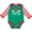 Green and Red, variant on Inktastic Football My Daddy is the Coach Boys or Girls Long Sleeve Baby Bodysuit