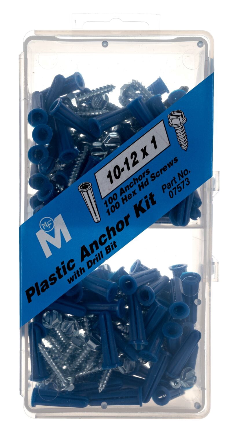 No. 10 to 12 x 1 Slotted Hex Anchor Kit