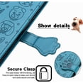thumbnail image 4 of Wallet Case for Samsung Galaxy A03,Cat Dog Cartoon Cute Style with ID Card Holder PU Leather Flip Phone Cover for Samsung Galaxy A03 (Not A03s)      Blue, 4 of 13