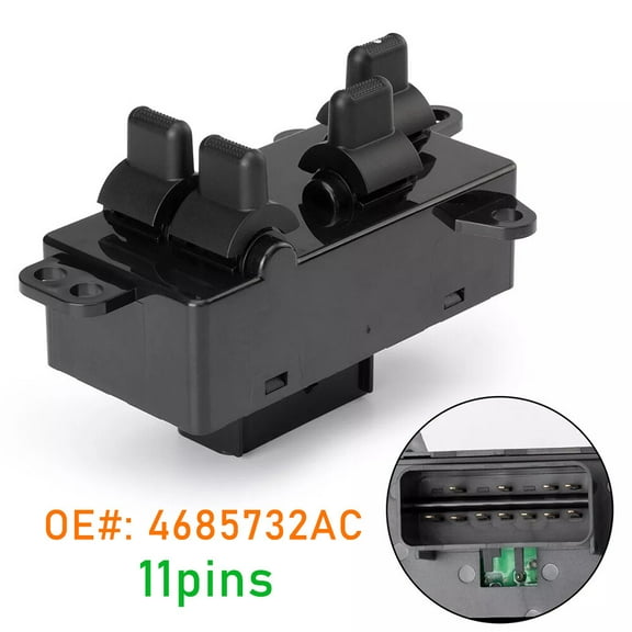 Master Power Window Switch Driver Side 4685732AC For 2004-2007 Town & Country