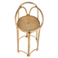thumbnail image 4 of Kouboo Rattan Loop Indoor Plant Stand, Outdoor Plant Shelf, Décor Rack For Plants, Wicker Plant Stand, 26 inches, Natural, 4 of 7