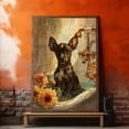 thumbnail image 4 of Funny Bathroom Wall Art CuteXoloitzcuintli Dog Canvas Print Dog Bathtub Picture Humor Animal Artwork Painting for Restroom Bathroom, Gifts For Men, Christmas Gifts, 4 of 5