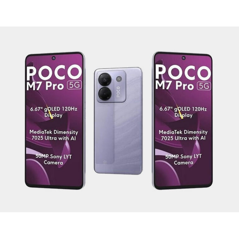 POCO M7 Pro 5G 本体 　SIMフリー 　紫 Xiaomi Poco M7 Pro 5G Dual SIM 256GB ROM 12GB RAM GSM Unlocked