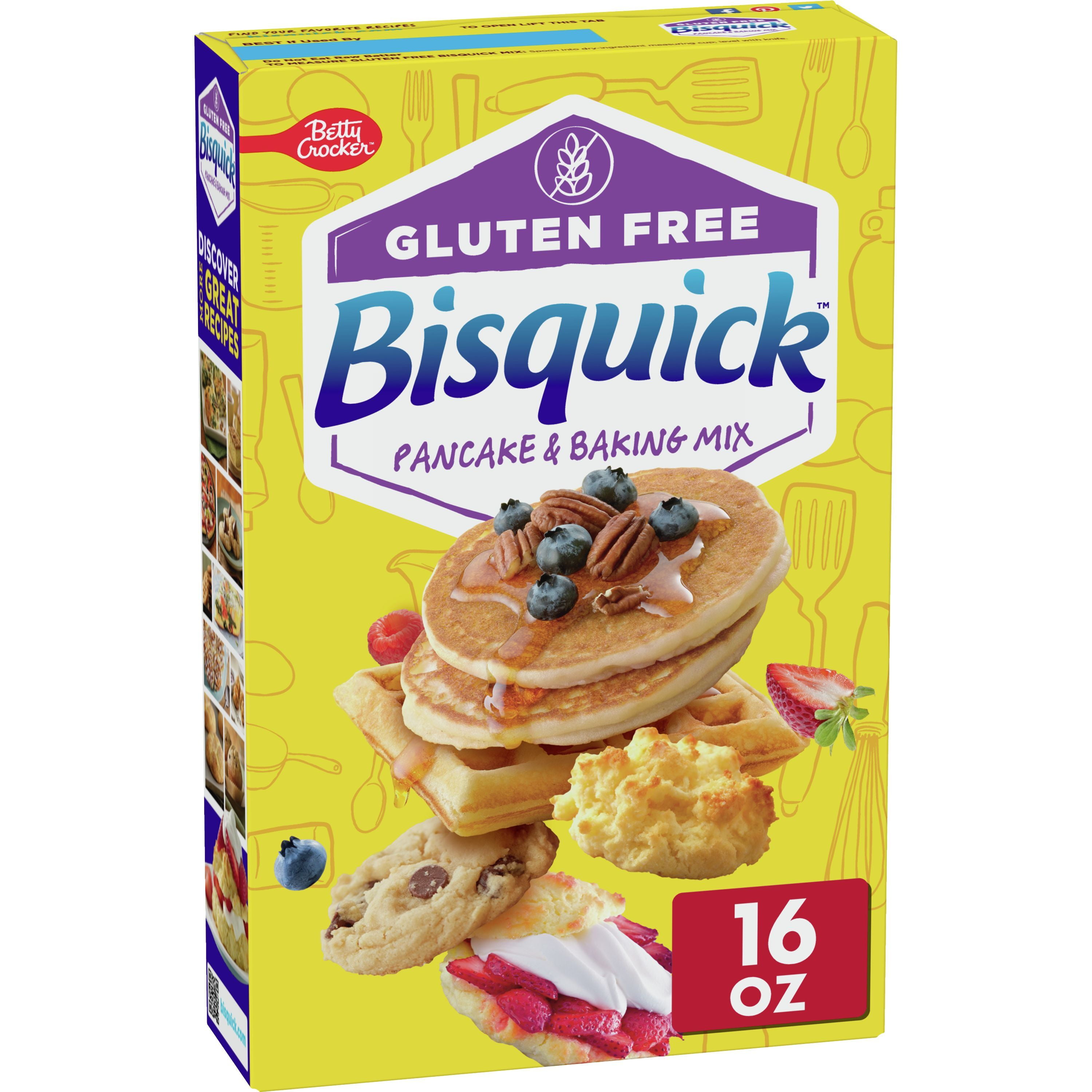 Betty Crocker Bisquick Pancake & Baking Mix, Gluten Free, 16 oz.