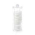 thumbnail image 1 of WIFKLSIIPG Acrylic Round Cylindrical Cotton Pad Dispenser Cosmetic Cotton Storage Box Storage Bottle, 1 of 1