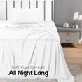 thumbnail image 5 of Utopia Bedding Twin Sheet Set - Jersey Knit Sheets 3 Piece Cotton Soft T-Shirt Stretchy Sheets Twin, White, 5 of 7