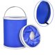 thumbnail image 3 of Collapsible Bucket with Storage Case,11L Durable Pop Up Water Bucket for Car Washing, Camping Fishing,Foldable Bucket (Blue), 3 of 5