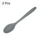 thumbnail image 3 of Uxcell 2Pcs Cucharas de Silicona Resistentes al Calor Utensilio de Cocina Cucharón para Cocinar Mezclar Revolver Servir, Gris, 3 of 6