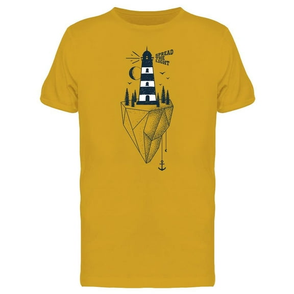 Slogan Spread The Light Tee Men's -Image by Shutterstock