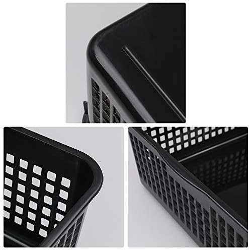 6 Packs Plastic Basket Tray, A4 Paper Storage Baskets, Black$$Home Decor, Kitchen, & Other