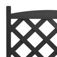 thumbnail image 5 of vidaXL Planter with Trellis Black Solid Wood Fir, 5 of 5