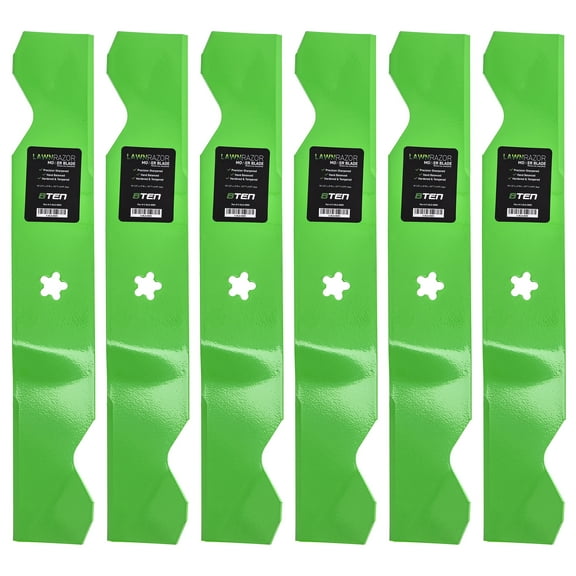 LawnRAZOR Notched High Lift Blade Set for 54 inch Husqvarna 532187256 6 Pack 810-CBL2227D