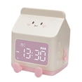 thumbnail image 3 of Alarm Clock Silent Snooze Function Digital Clock for Student Kids Girls Boys Pink, 3 of 8