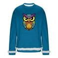 thumbnail image 3 of RKSTN Men's Carnival Party Sweatshirts Oversized Crew Neck Carnival Graphic Print Versatile Fleece Sweatshirt Mens Casual Round Neck Relaxed Fits Comfy Pullover Sweatshirt Top Fall Winter Clothes, 3 of 7