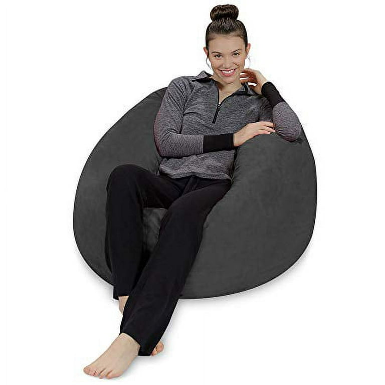 Big Sofa Sack, Ultra Soft Memory Bean Bag Chair, 5-Feet Furniture Living  Room De