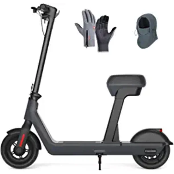 Fucare Electric Scooter with seat,250W 48V 12Ah Battery,18.6MPH 30 Mile Commute Kick Scooter with LCD Display 10 Inch Air Tire - Walmart.com