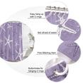 thumbnail image 3 of Vintage Purple Starfish Bathroom Shower Curtains with 12 Hooks Polyester Waterproof Shower Curtain for Stalls and Bathtubs Summer Coastal Beach Marine Life Decorative Bathroom Curtain 48x72 Inches, 3 of 9