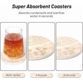 thumbnail image 5 of Billbotk 9 Pieces Ceramic Coasters for Drinks with Holder, Absorbent Drink Coasters for Coffee Table, Marble Style Coasters Wooden Table, Suitable for Kinds of Cups, 4 Inches, 5 of 10
