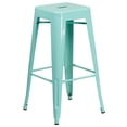 thumbnail image 2 of Home Square 30" Metal Backless Bar Stool in Mint Green - Set of 2, 2 of 10
