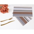 thumbnail image 6 of REGALWOVEN Morden Placemats Set of 6 Placemats for Dining Table Decor Indoor Outdoor Washable Kitchen Table Mat Wipe Clean Coffee 18*12in, 6 of 7
