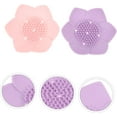 thumbnail image 6 of 4 Pack Silicone Soap Dishes for Shower, Non-Slip Floral Shaped Design Soap Holder, Self-draining Sponge Bar Holder, Flower Shape Saver for Shower, Bathroom, Kitchen, Sinks, Multicolor, 6 of 8