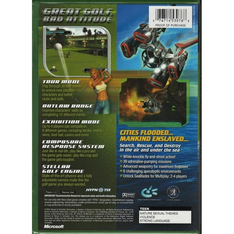 Outlaw Golf Seablade 2 In 1 Xbox Brand New Factory Sealed US Version Walmart