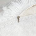 thumbnail image 7 of 2Pcs White Throw Pillow Covers Fluffy Pillows Fur Decorative Pillows Plush Cushion Case Fuzzy Mongolian Merin Style for Christmas Decor 17x17 Inch, 7 of 7