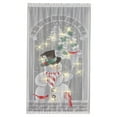 thumbnail image 2 of Décorations de Noël Rideau Bonhomme de Neige de Noël Rideaux de Noël Feuille de Houx Rideaux de Porte de Noël Rideaux Verticaux Salon Chambre Rideaux de Fête Rideaux en Polyester, 2 of 7