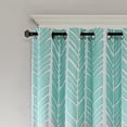 thumbnail image 4 of Intelligent Design Adel Polyester Fabric Lined Blackout Window Panel - Gray/Blue, 4 of 5