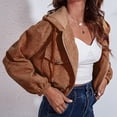 thumbnail image 5 of Chaqueta Informal Para Mujer Encantadora Chaqueta Con Capucha De Manga Larga Con Hombros Caídos Para Mujer Para El Invierno Para El Hogar Para Niñas ANGGREK Ropa, 5 of 5