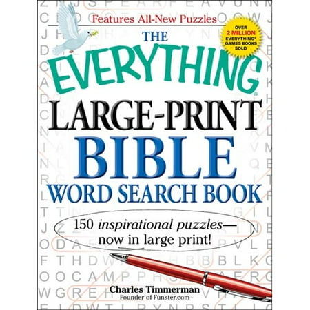 the everything large print bible word search book 150 inspirational