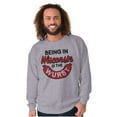 thumbnail image 3 of Wisconsin Wurst Meat Lovers Pun Funny Sweatshirt for Men or Women Brisco Brands S, 3 of 6