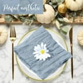 thumbnail image 5 of 10 Pieces  Gauze Cheesecloth Napkins 20×20 Inches Wrinkled Gauze Table Napkins Cheese Cloth Napkins for Wedding Baby Shower Birthday Party Easter Decor (Dusty Blue), 5 of 14