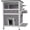 Gray, variant on Aivituvin Heated Cat House with Heating Pad & Insulated Liner for Winter, Insulated Outdoor Cat House for Outdoor Indoor, Weatherproof Two Story Cat Shelter for Feral & Stray Cats