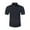 Dark Gray, variant on Men's Casual Short Sleeve Button-Down Polo Shirt with Hook Buckle Collar