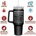 thumbnail image 2 of Husband Gifts For Men - Valentines Day Gifts For Husband, Christmas, Father''s Day, Birthday Gifts For Men, Anniversary Wedding Gifts For Him - 40oz Insulated Tumbler With Handle And Straw, 2 of 6
