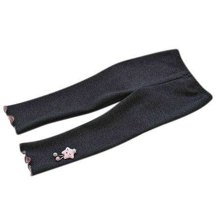 

Ixbnca Girl Kids Leggings Pants Sherpa Fleece Lined Fall Winter Warm Thickened Bottom Toddler Tight Pants