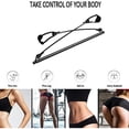 thumbnail image 4 of 1 pcs Black Fitness Yoga Pilates Bar Pilates Bar Multifunctional Adjustable Home Fitness Bar with Foot Ring Suitable for Yoga, Bodybuilding, and Fitne, 4 of 5