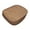 Coffee, variant on Leather-Look Car Seat Cushion, Sandwich Mesh Breathable Pad Non-Slip Design (19x18x0.8in)