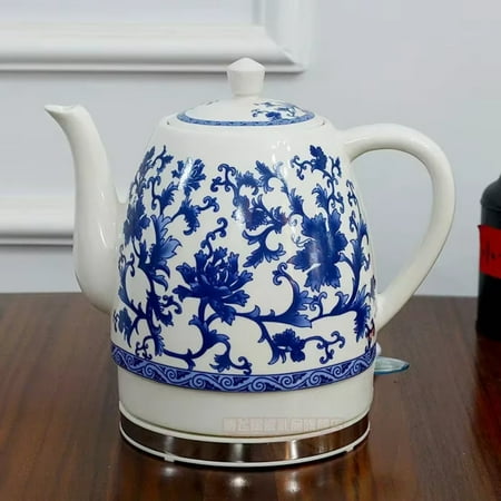 

YEYNGQC Ceramic Kettle Porcelain Kettle Blue and White Porcelain Foam Teapot Daily Kungfu Teapot Tea Kettle