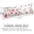 thumbnail image 3 of Cherry Blossoms Body Pillow Cover 20"x54" Pillow Case Pink Flowers Long Pillow Cases Protector with Zipper Decorative Soft Bedding Pillowcase Rectangle Cushion Covers for Bed,Sofa, 3 of 5