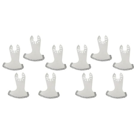 

Ieegkit 10 Pcs Diamond Oscillating Saw Blade Oscillating Multi Diamond Blade for Grit Grout Mortar Oscillating